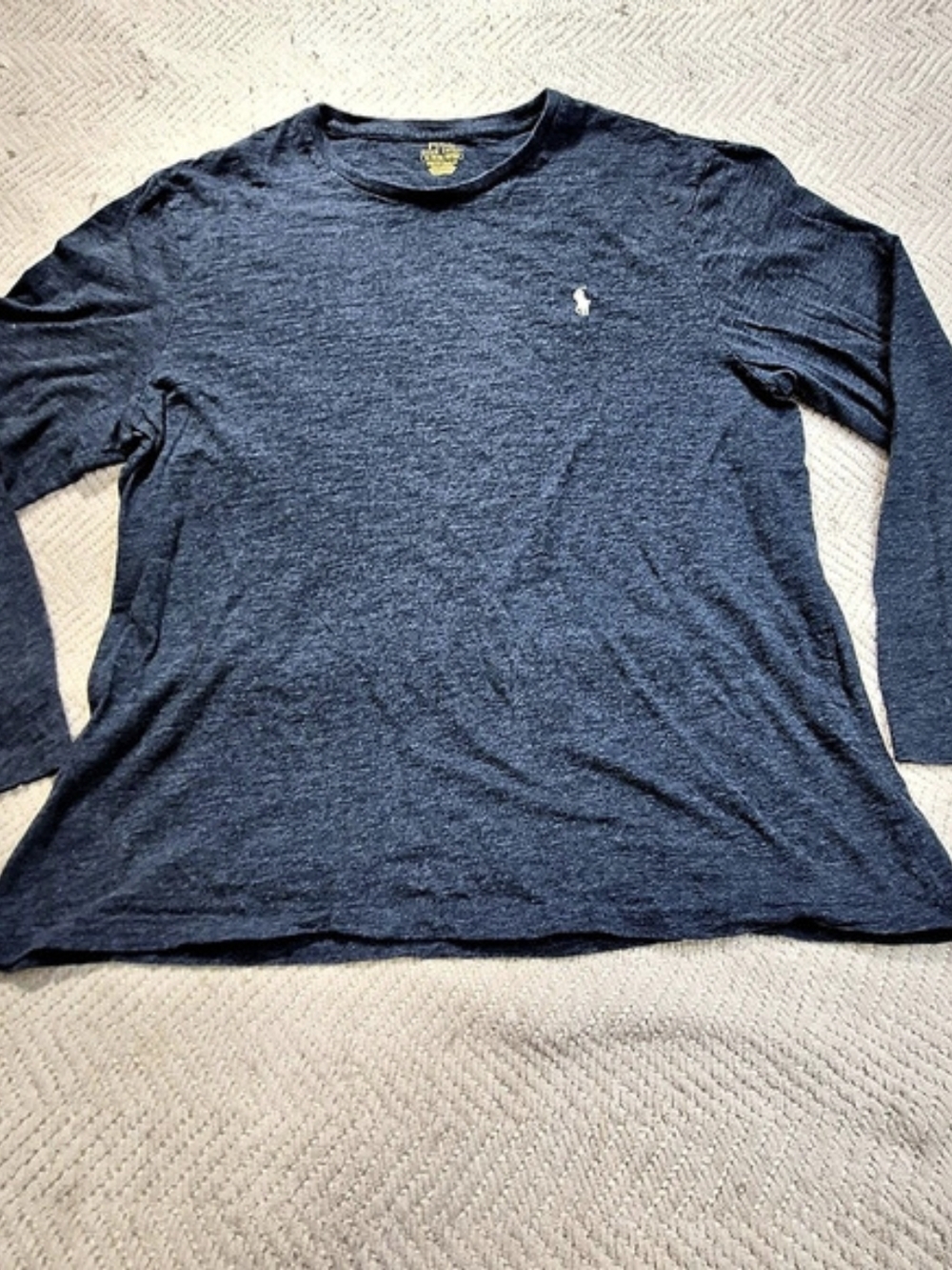 Polo Ralph Lauren Custom Slim Fit Long Sleeve T-Shirt Men's Blue Long Sleeve XL